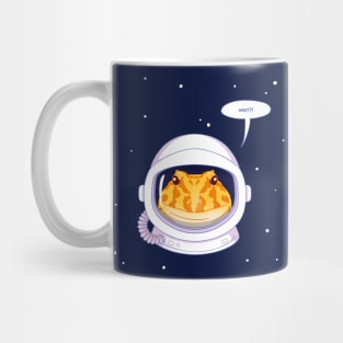 Albino Pacman Frog, Space Theme! Astronaut Pacman Frog Mug